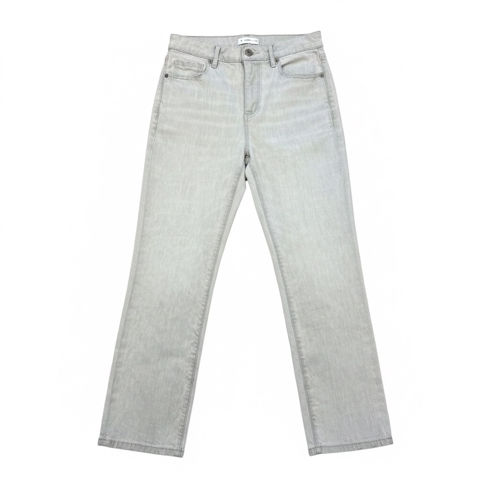 LOFT $80 High Rise Straight Crop Jeans in Grey Wash Size 25/0 EUC